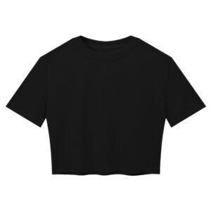 Slim Ribbed Crop Tee